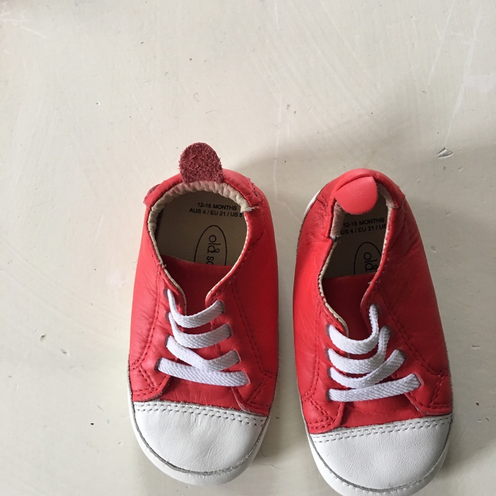 Old souls red leather booties